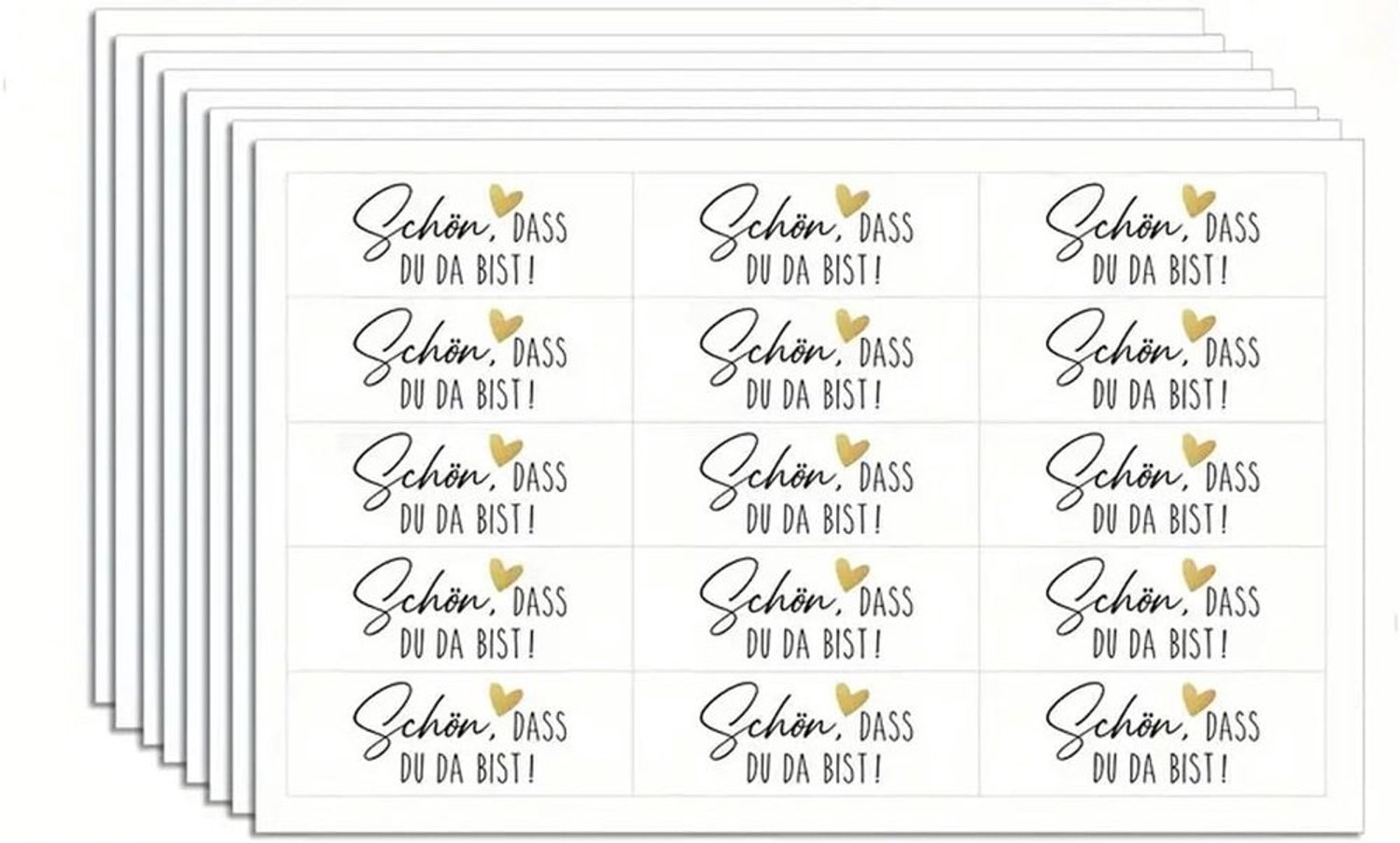 120 Witte Stickers voor Bruiloften - Pralines en Tafelnaamplaten