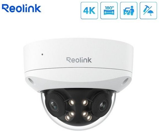 Reolink P737-A, 4K/8MP UHD IK10 vandalismebestendige Dual-lens PoE camera - Wit — afbeelding 4
