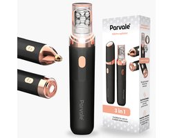 Parvale® 3 in 1 Epilator SilkPro - Epileerapparaat Dames - Epilator - Gezichtsepilator Vrouw - Gezichtsontharing Dames - Epilator Gezicht - Epilator Dames - Gezichtsepilator dames