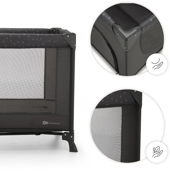 Kinderkraft JOY LIGHT - Reisbed 2-in-1 - Voor baby's tot 15 kg - Snel en eenvoudig inklapbaar - Grijs van Kinderkraft — afbeelding 5