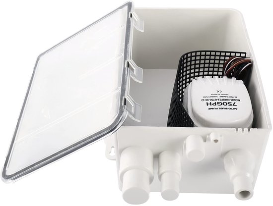 Boot Marin Douche Sump Pomp Afvoer Kit Systeem Douchepomp Systeem 12v 750 GPH Meervoudige Poort Inlaat — afbeelding 2