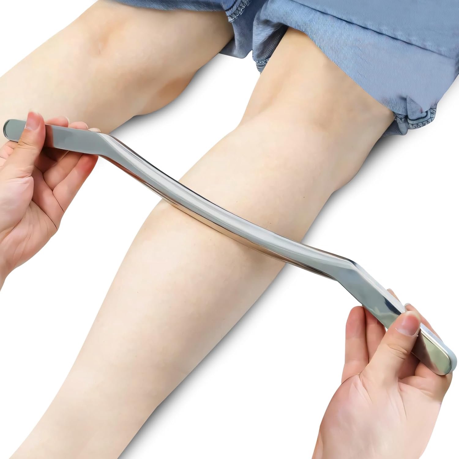 SnelShoppen - Gua Sha RVS Scraper voor Spier en Fascie Ontspanning - IASTM Tool voor Verbetering van Fascie Knopen - Professioneel en Draagbaar