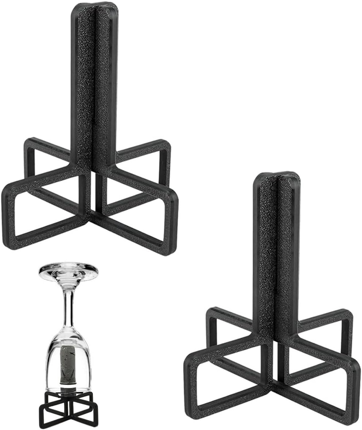SnelShoppen - 2 stuks Flessendroogrek, Ruimtebesparend Flessenafdruiprek voor Babyflessen, Kunststof, Voor Flessen met Diameter Meer dan 2,5 cm, Afnee