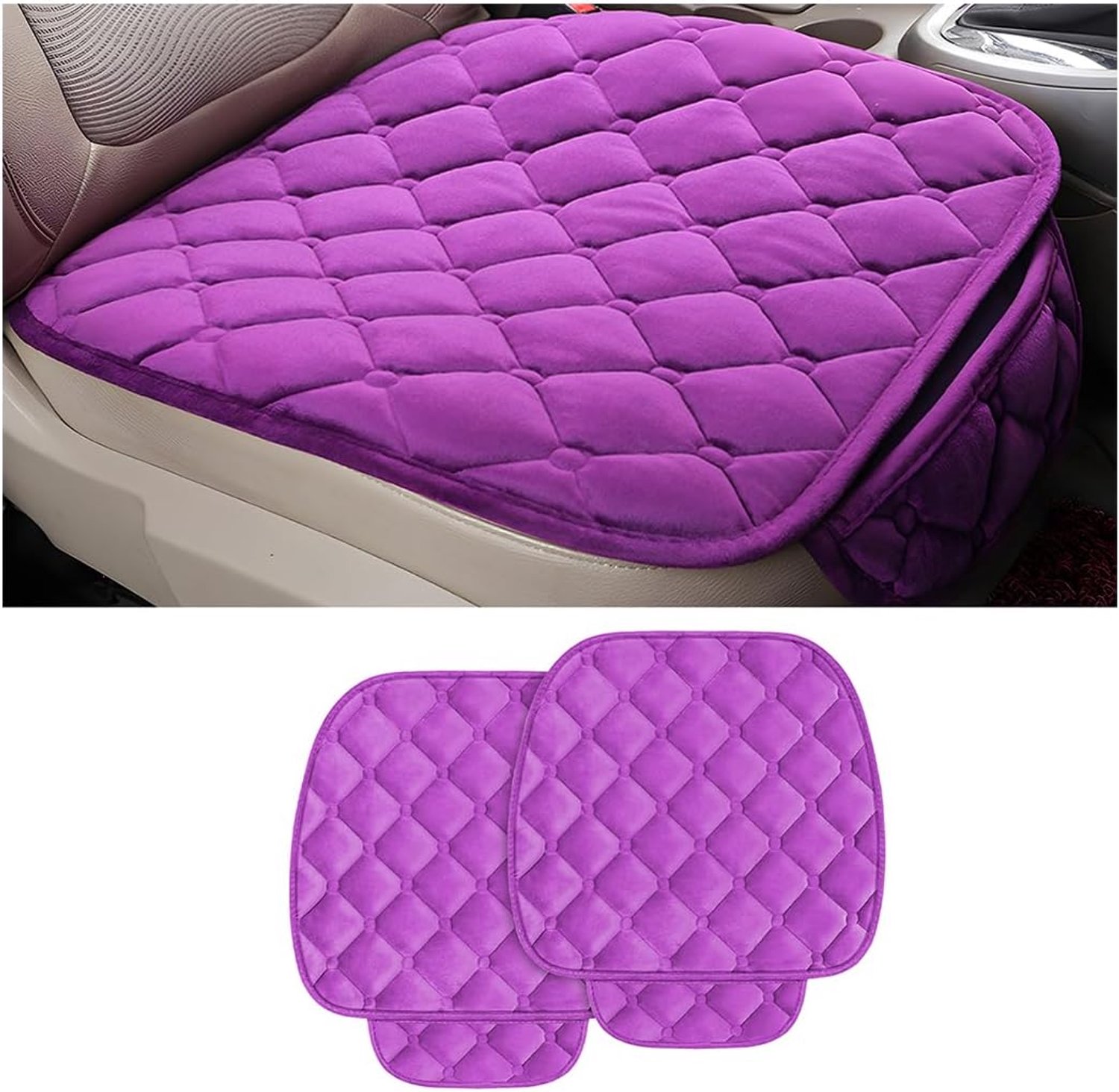 Car Seat Cover Car Seat Protector Universal Seat Cushion for Most Cars Vehicles SUVs and More Soft Comfort Car Interior Accessories Pros Men Women (Pu