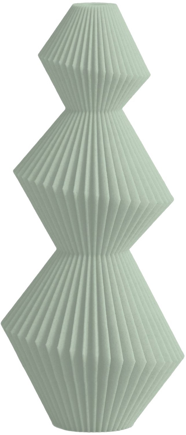 Layvo SERA Vaas - Salie - D12 x H25 cm - droogbloemen vaas - japandi - gerecycled plastic