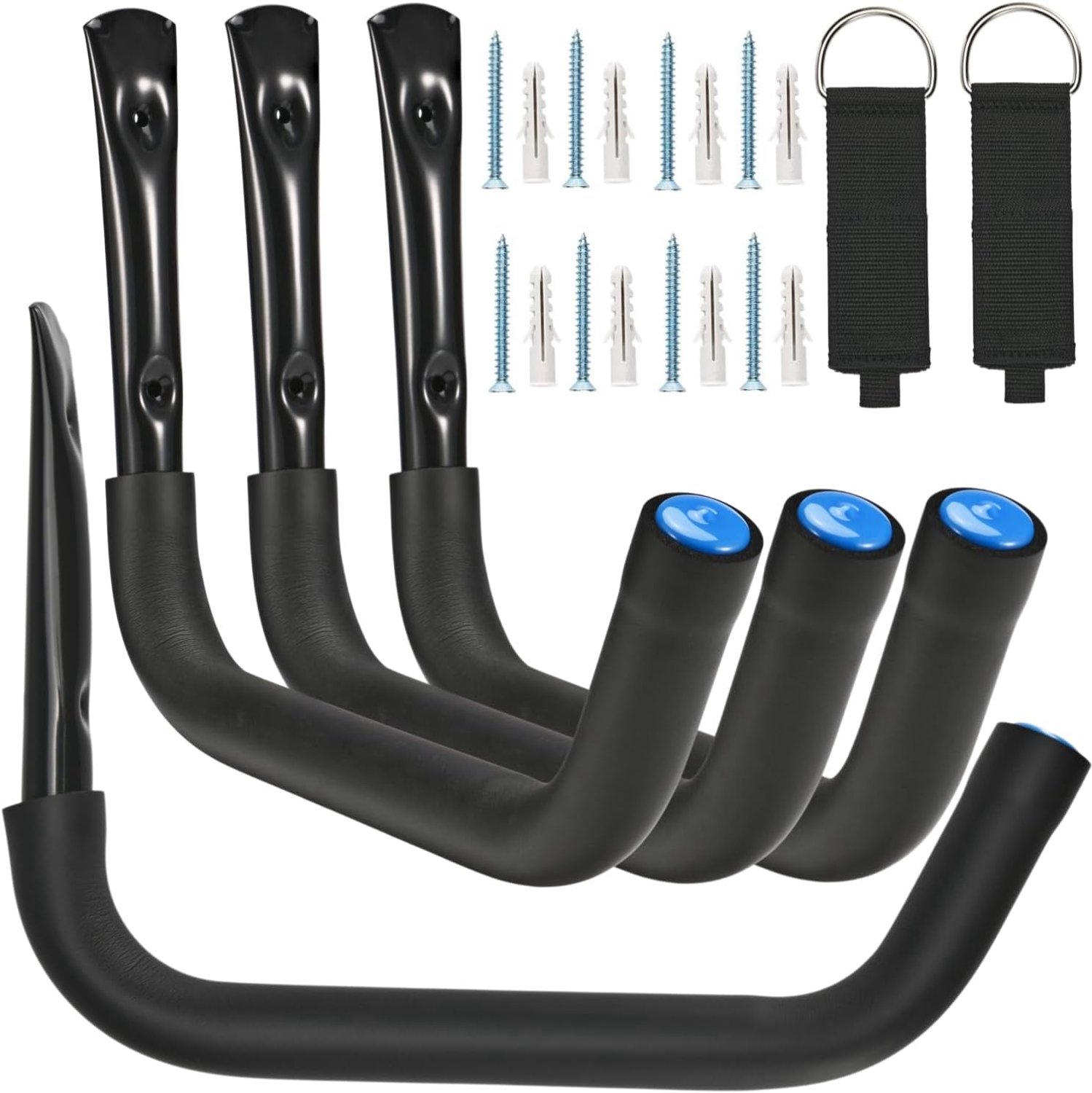 38cm Wall Mount Kayak Storage Rack, 4pcs Kayak Storage Hanger, Kayak Storage Hooks for Canoe, Surfboard, Snowboard - ShopVlot