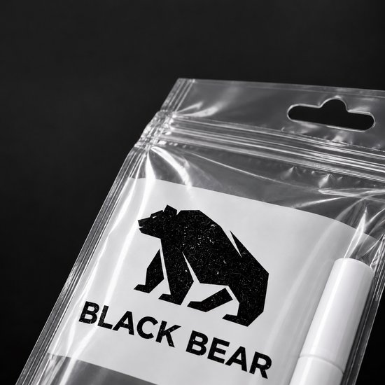 BlackBear Whiteboardmarker - Geel - 1 stuk - Magnetische dop met wissertje - Droog uitwisbaar