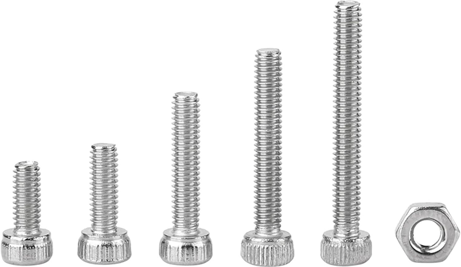 Watris Veiyi 210 pieces M2.5 screws, Ss304 M2.5 screw set, long socket screws 6 8 12 16 20 mm - ShopVlot