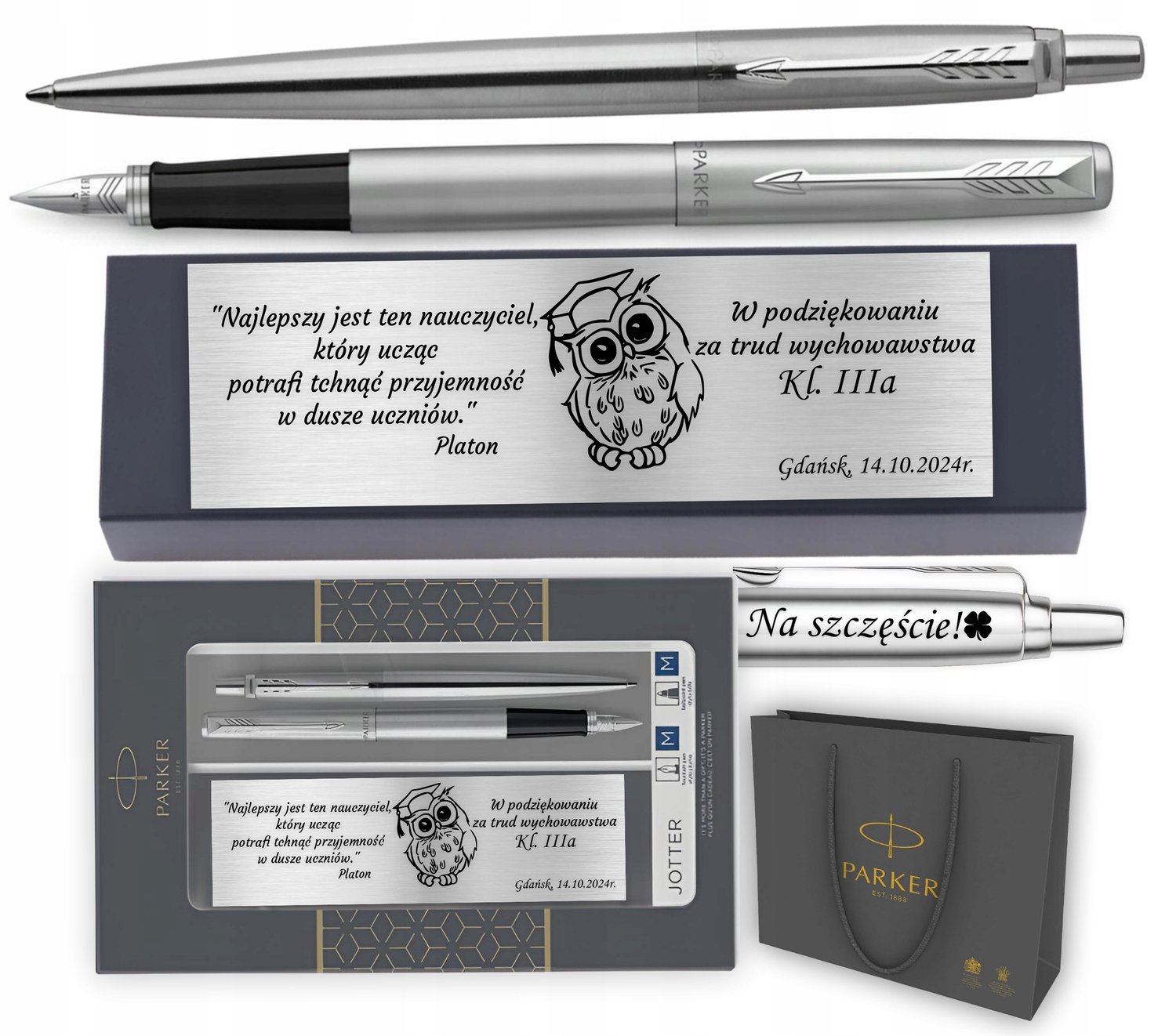 Parker Jotter CT Set: Vulpen & Balpen met Gratis Gravure