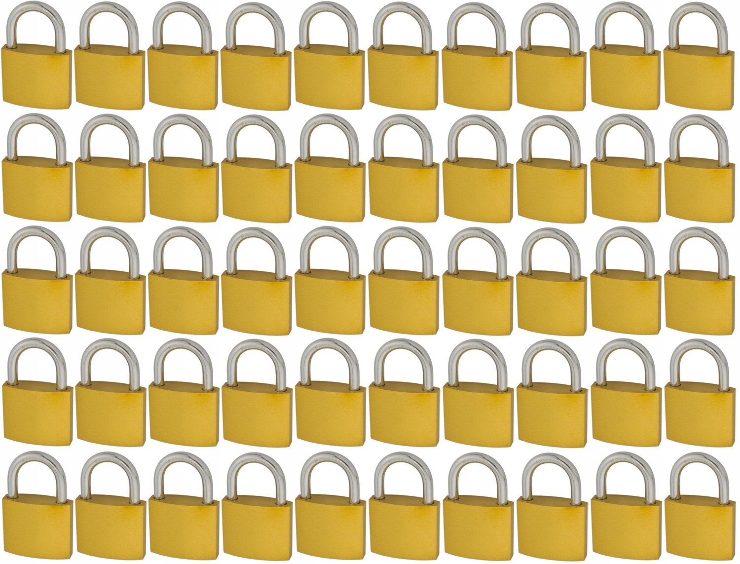 50x Gietijzeren Hangsloten 50mm - Eén Sleutel Systeem
