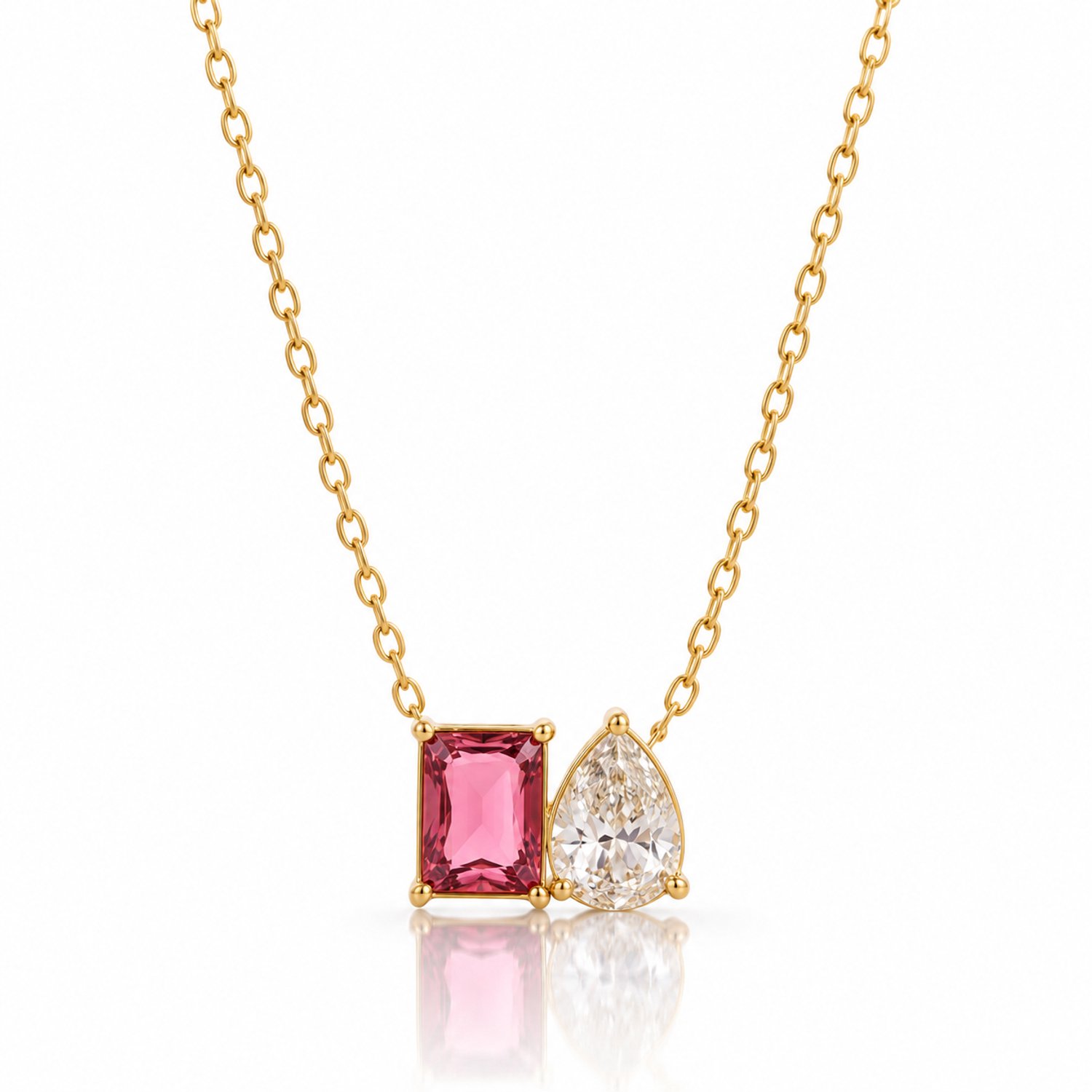 Maevi® Geboortesteen Ketting - Kleur: Goud - Maand: Januari - Hoge Kwaliteit - RVS / Stainless Steel - Birthstone Necklace - Geboorte / Verjaardag Cadeau - Kraamcadeau - Incl. Luxe Verpakking - Mama / Moeder / Vrouw - Verkleurt Niet - Geboorte Steen