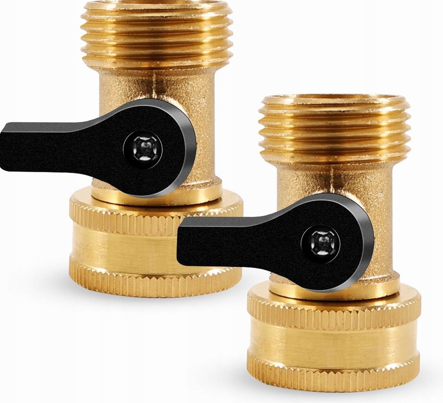 2x Messing Kogelkraan 3/4 Inch - Slang Adapter voor Tuin & Huis