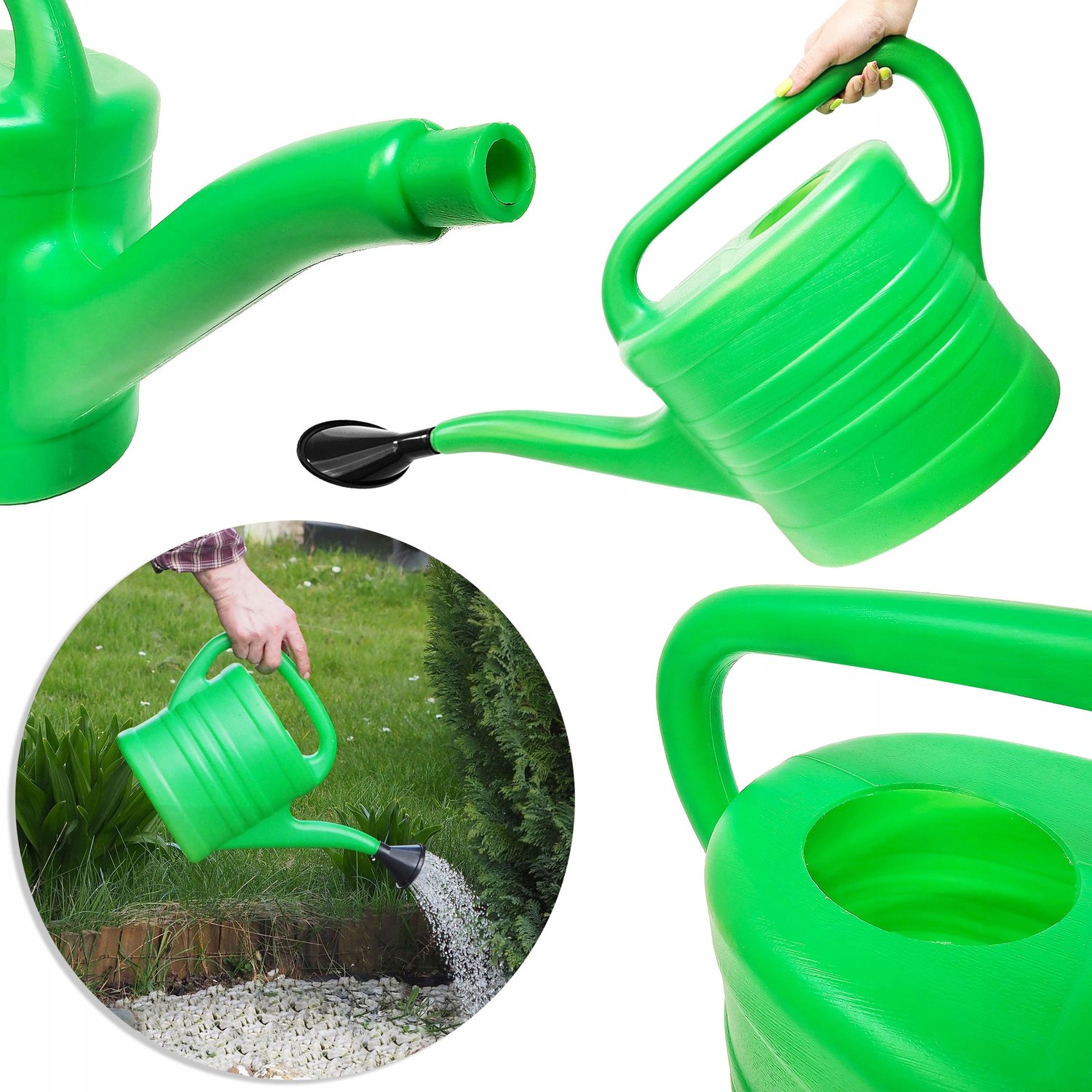 Groene Kunststof Gieter 10L voor Planten en Tuin