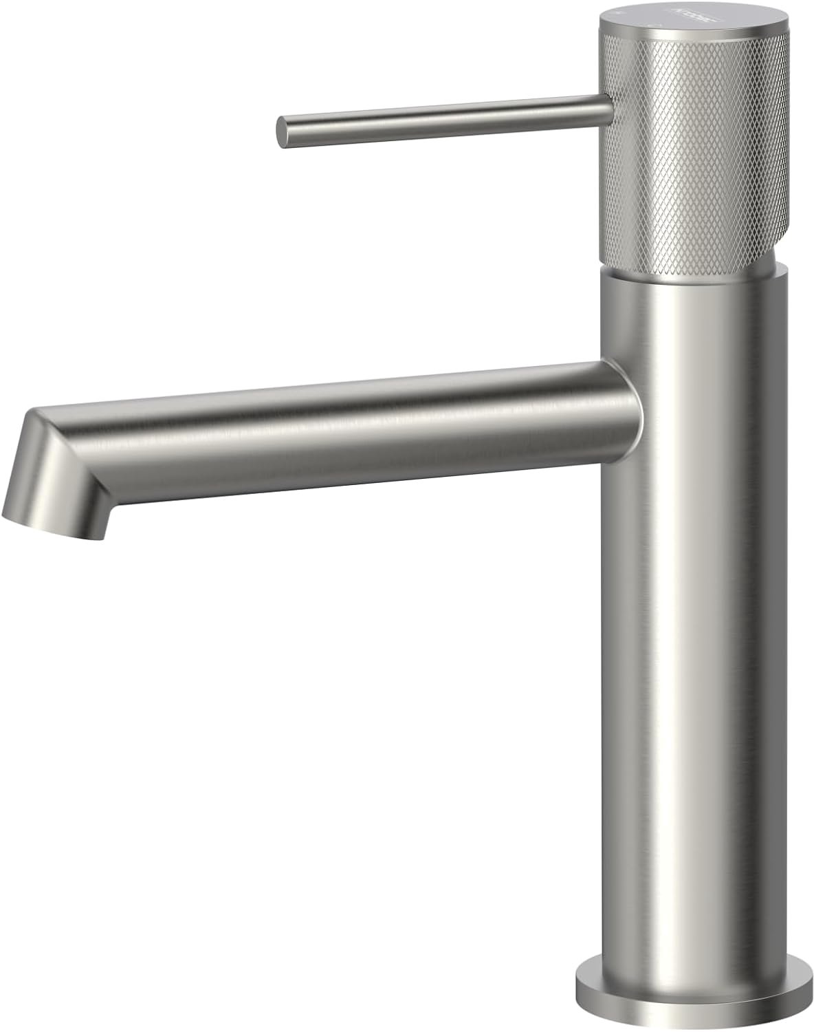 Krobec Stainless Steel Basin Tap for Bathroom, Cold and Hot Water, Single Lever Mixer Tap for Basin Modern Elegant - ShopVlot