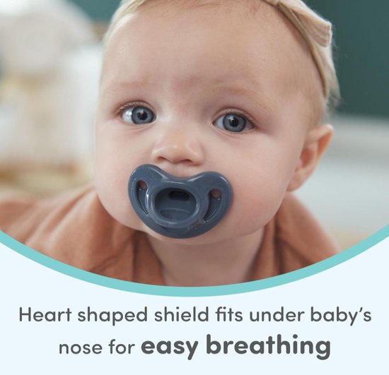 NUK First Choice Comfy Orthodontische Fopspeen 0-6 Maanden – Baby Speen – Blauw – 5 Stuks — afbeelding 3