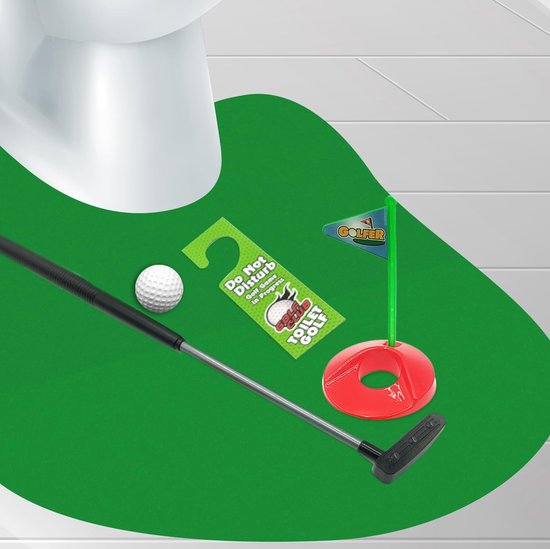 SnelShoppen - Loo Home Golf Set Mini Golf Game Silent Room - Inclusief Golf Clubs, Golf Ballen, Putting Mat, Perfect voor Thuis en Cadeau voor Golf Li van Snelshoppen — afbeelding 2