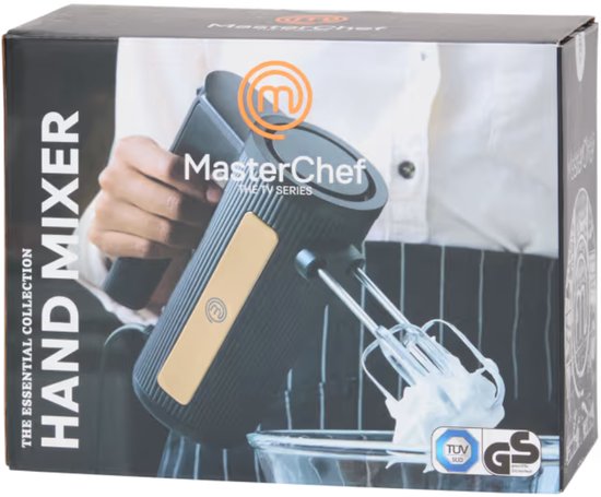 MasterChef Handmixer met 5 verschillende standen - Met Kneedhaken & Klopper van MasterChef — afbeelding 2