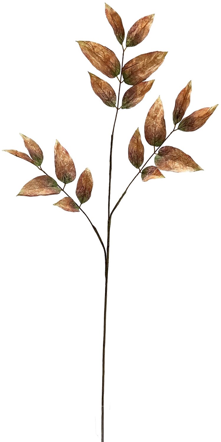 homebound by ky Kunsttak blad Cassia 120cm oranje