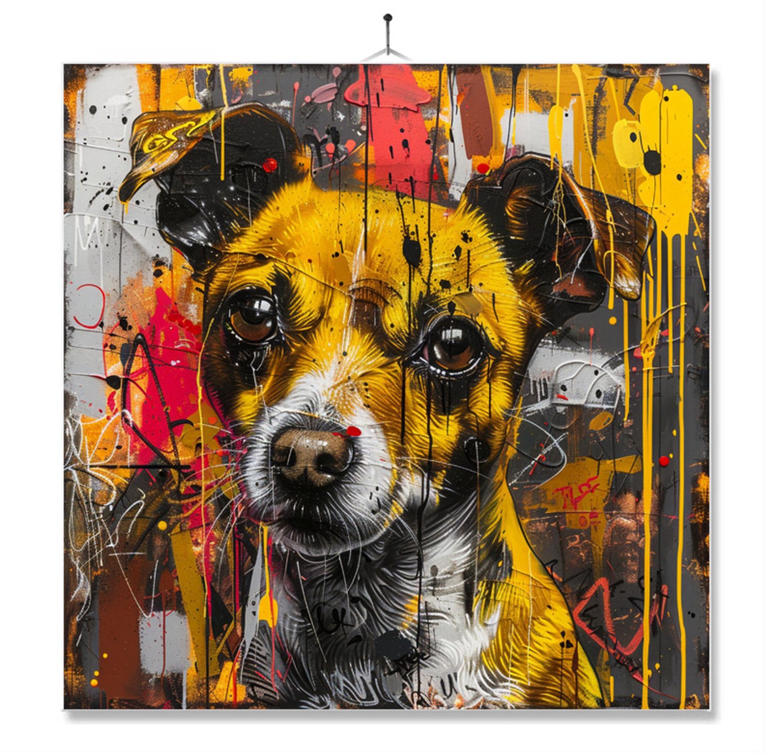 MC Living Tegel Met Opdruk | Geschenk | Art | Kunst | Jack Russel ontwerp 1