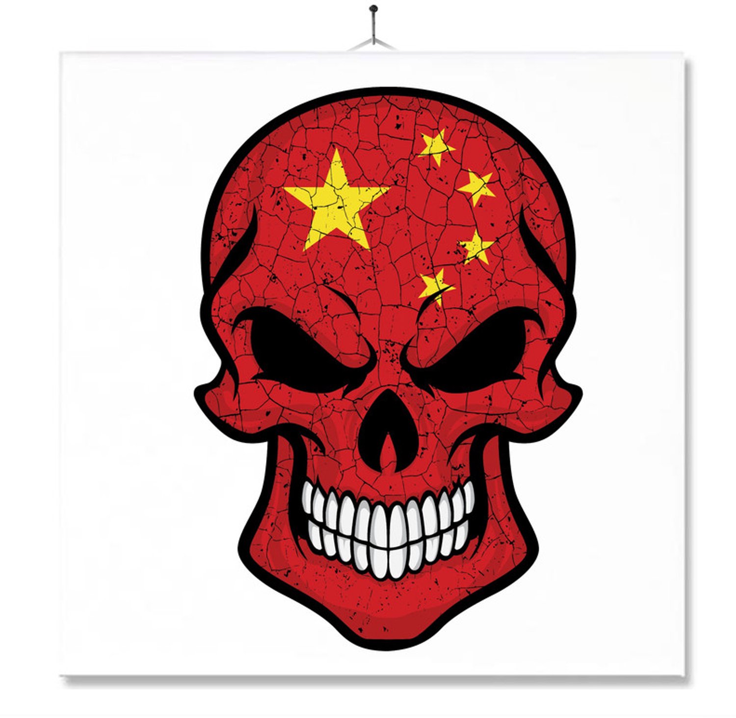 MC Living Tegel Met Opdruk | Schedel | Vlag | China Ontwerp 1