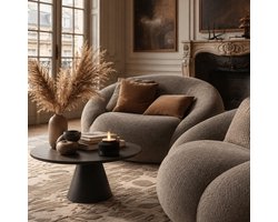 LED Kaars Amelie Oplaadbaar – Luxe Zwart 3D-Design – Warm Licht & met bewegende vlam - usb opladen - afstandsbediening