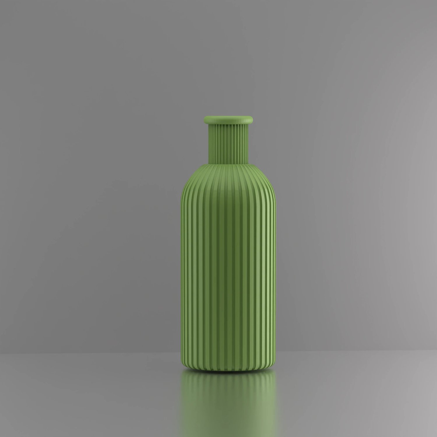 3d-gezellig Provence - Vaas - Lichtgroen - Maat 25 cm - Kunststof - Modern - Bloemenvaas - 100% gerecycled PLA (bioplastic)