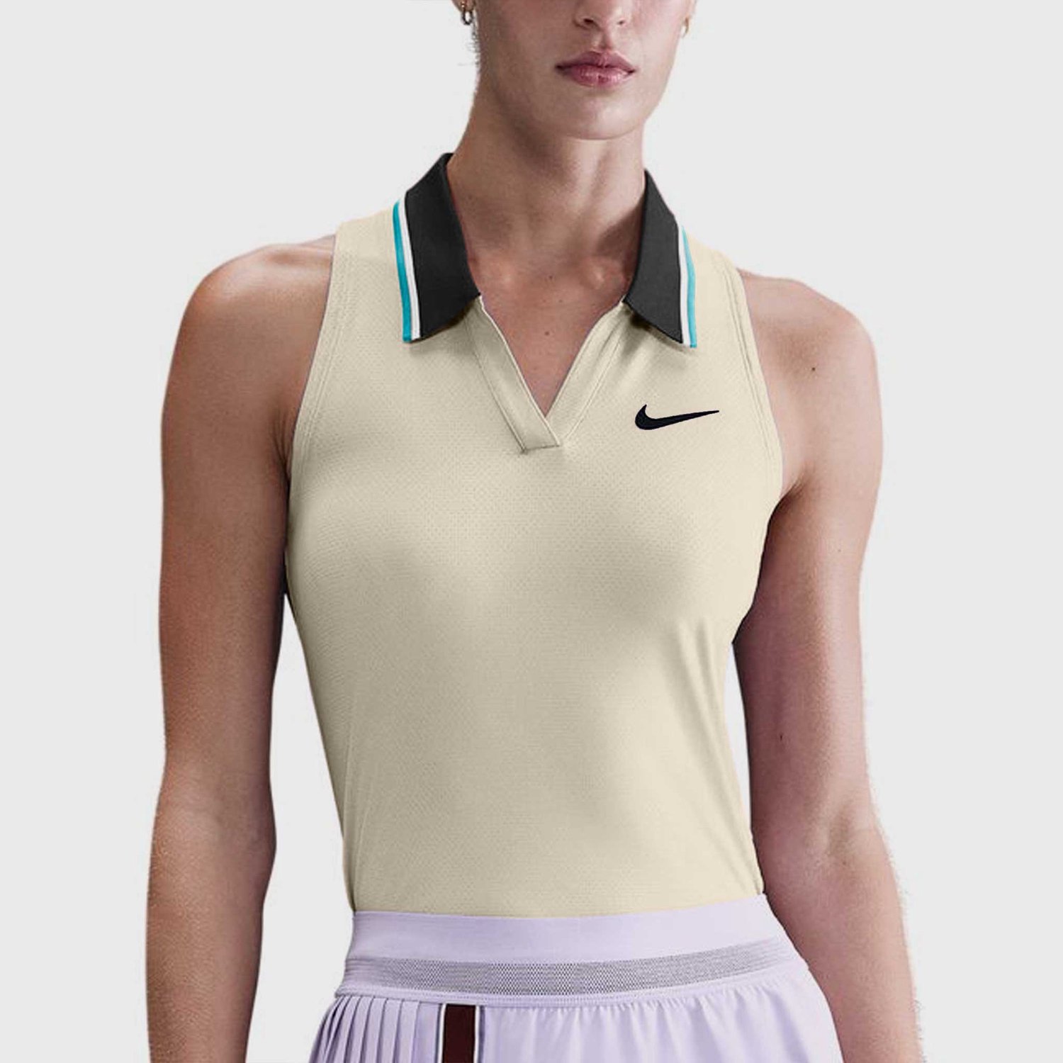 Nike NikeCourt Dri-FIT Slam Tanktop Dames Crème Creme