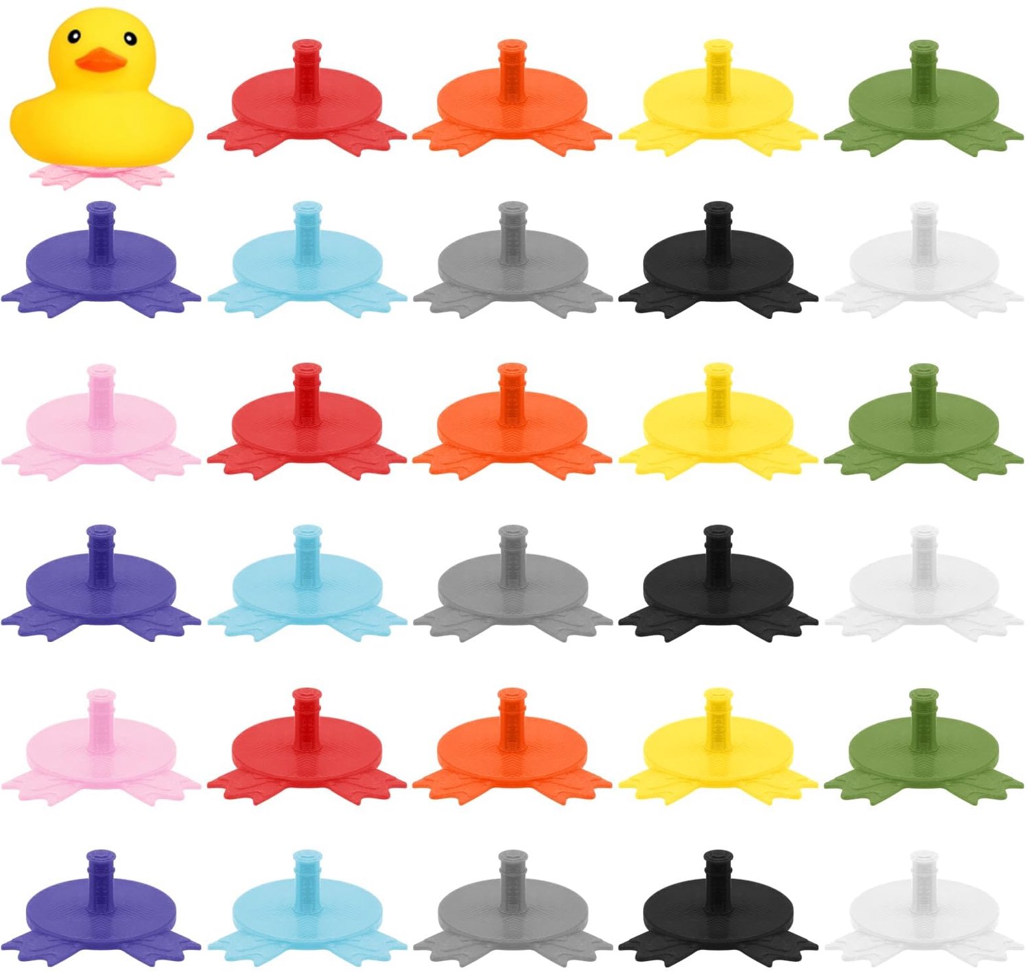 30 Stuks Rubber Duckling Dashboard Holder - Dashboard Organizer voor Auto