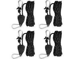 Set van 4 Reflecterende Tentlijnen met Spanner 6mm x 5m