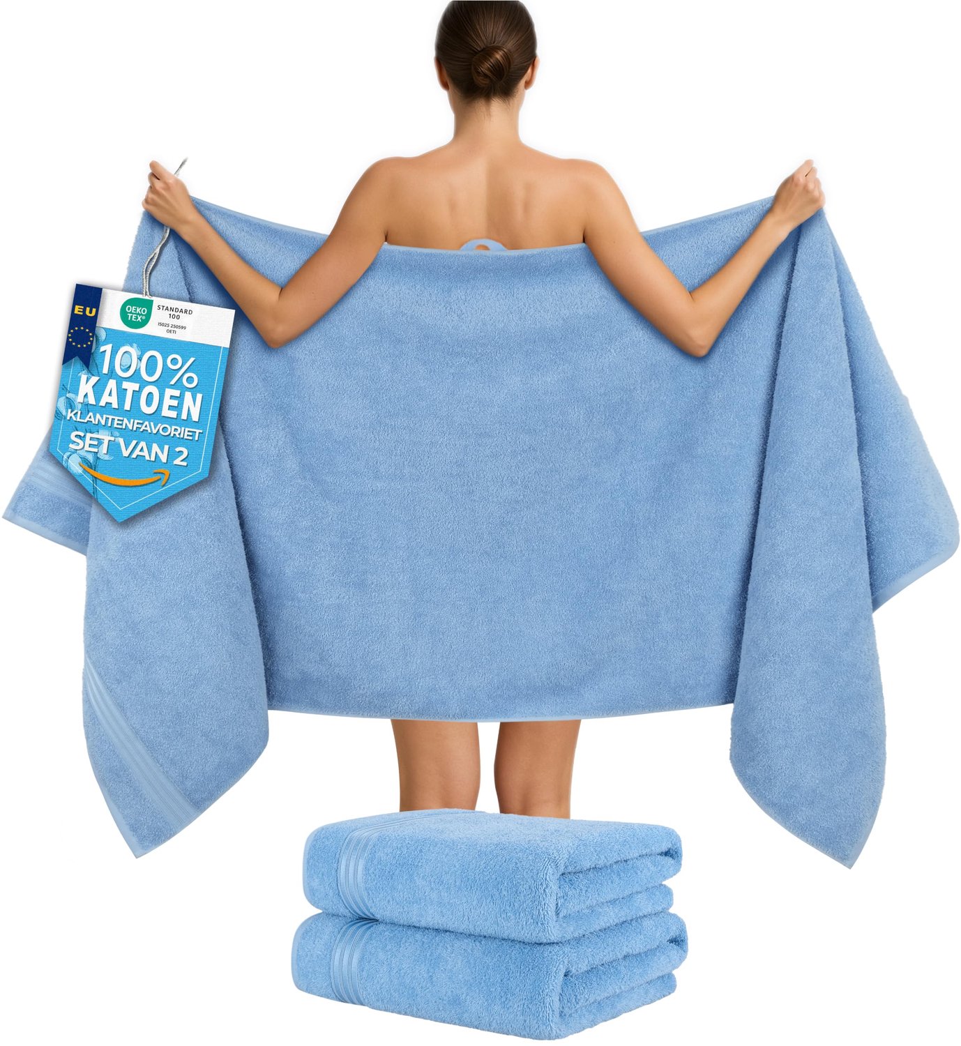 Sauna Handdoek Set 80x200 cm van 100% Katoen
