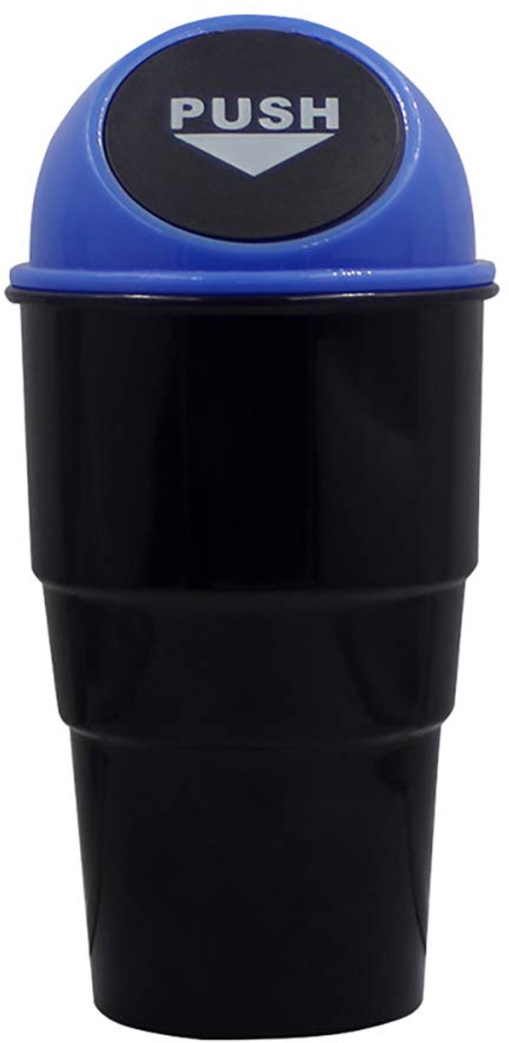 Auto Afvalbak Met Deksel Multifunctionele Opbergbak Blauw