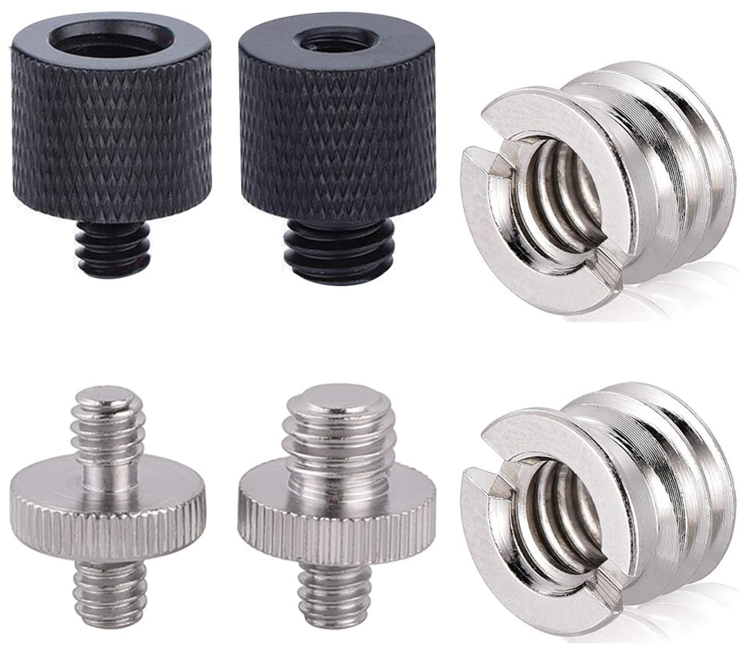 6-delige Tripod Adapter Set voor Camera en Microfoon