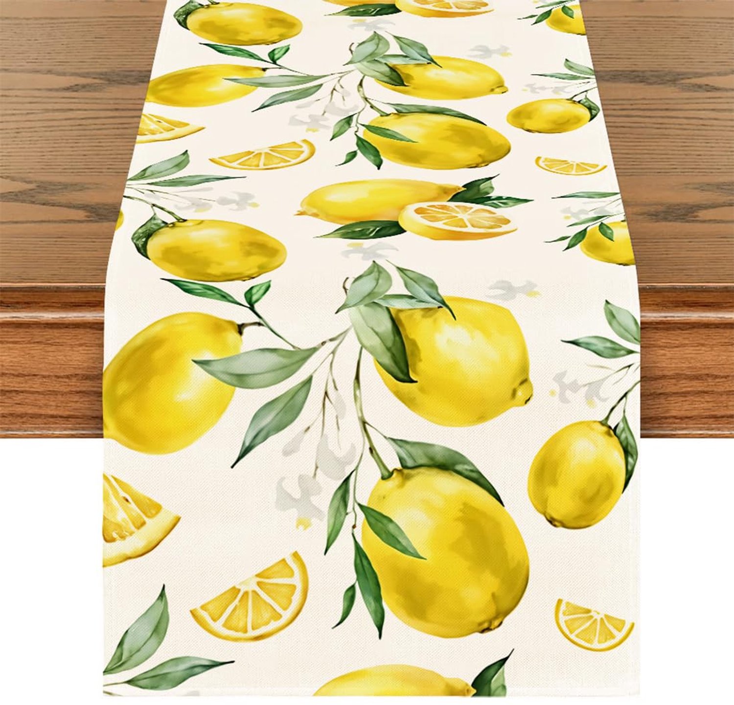 Moderne Tafel Runner in Citroen Motief 183x33cm