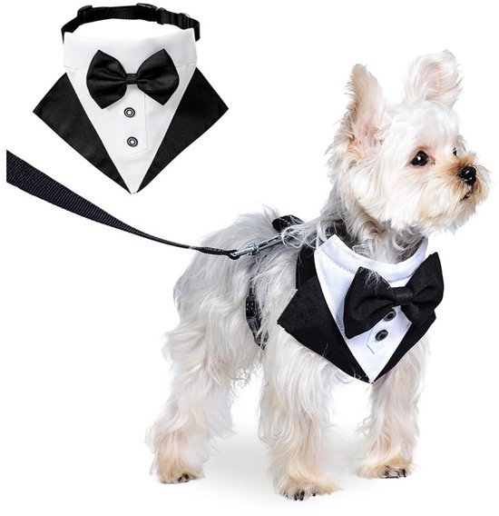 Formelles Smoking Hondenhalsdoek - Verstelbare Driehoekige Sjaal voor Honden — afbeelding 2