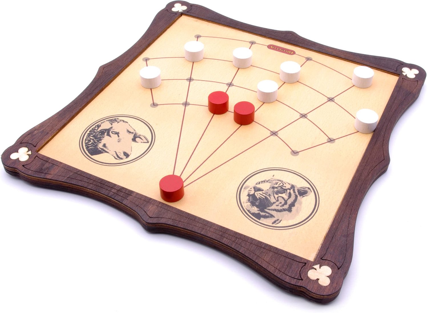 Traditioneel Houten Bordspel Lamps en Tigers