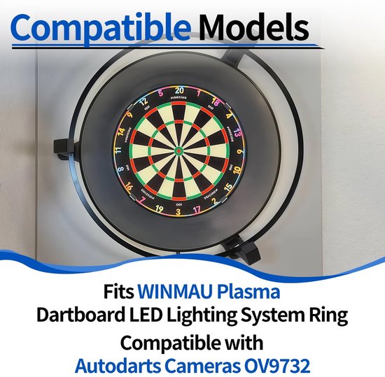 Dart Camera Houder voor Winmau Plasma LED Ring van Dart — afbeelding 4