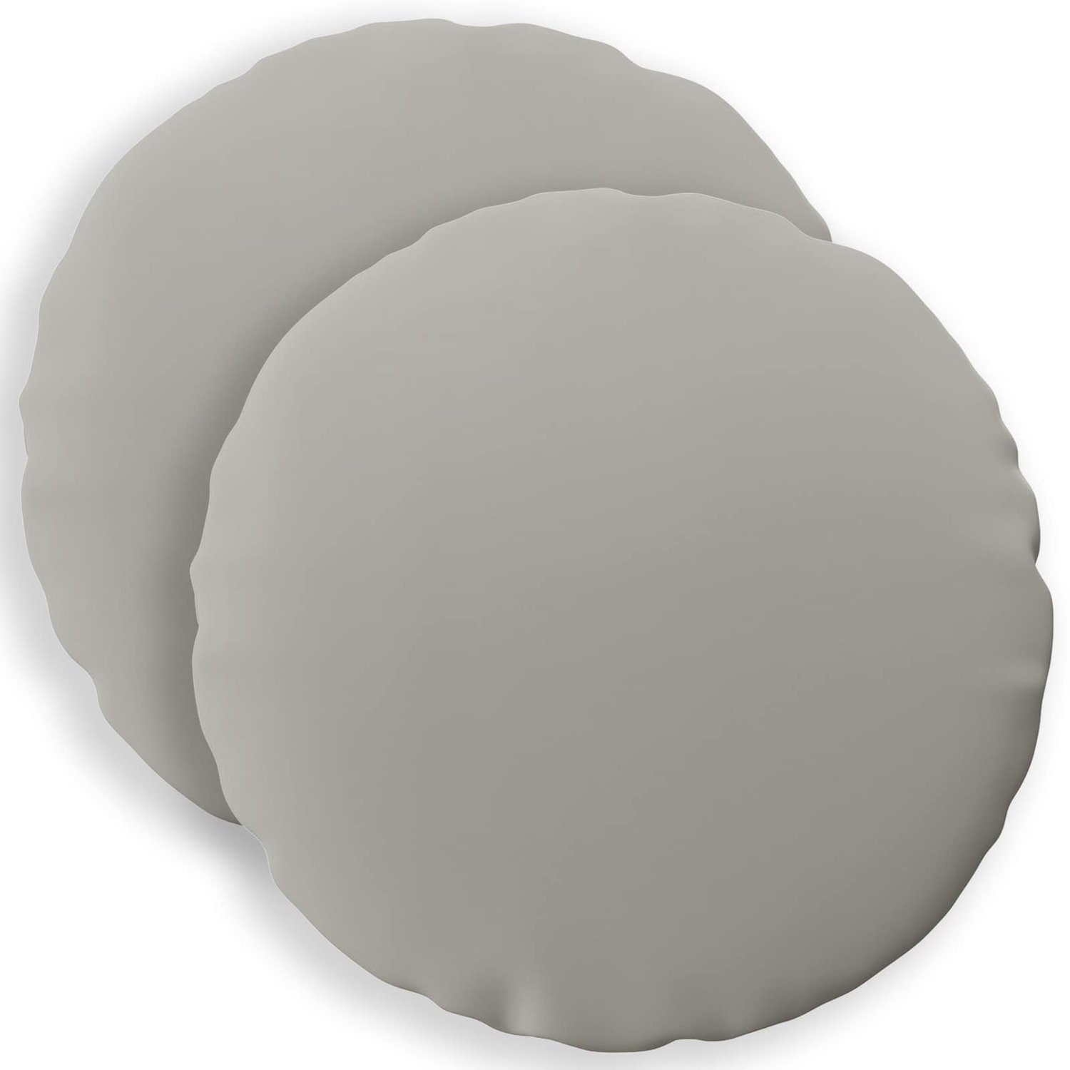 vidaXL Dekenkussen - 2 - st - HEERLEN - Grijs - Diam. - 60 - cm - Polyester
