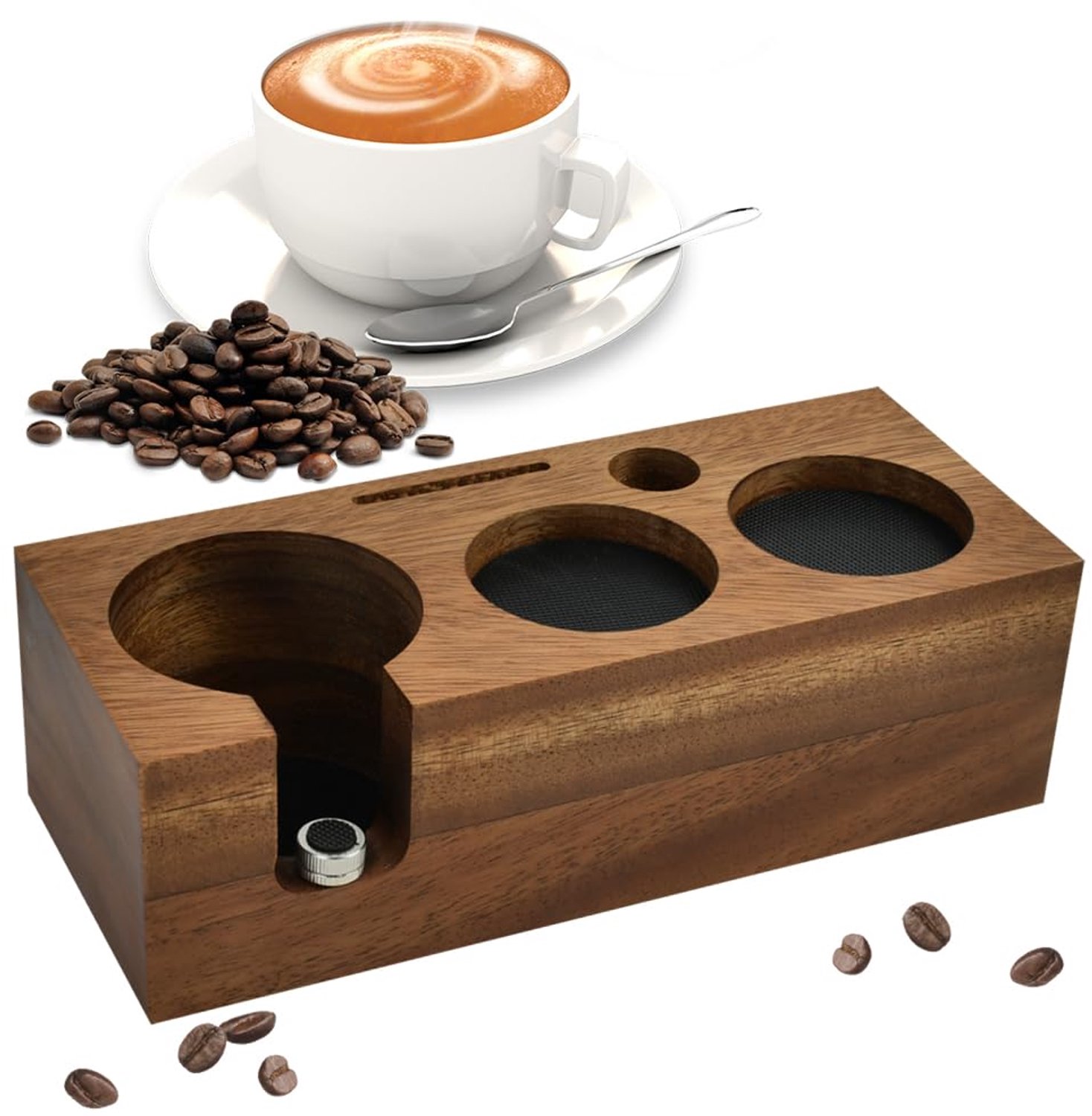 Multifunctioneel Tamperstation voor Espresso met Antislip