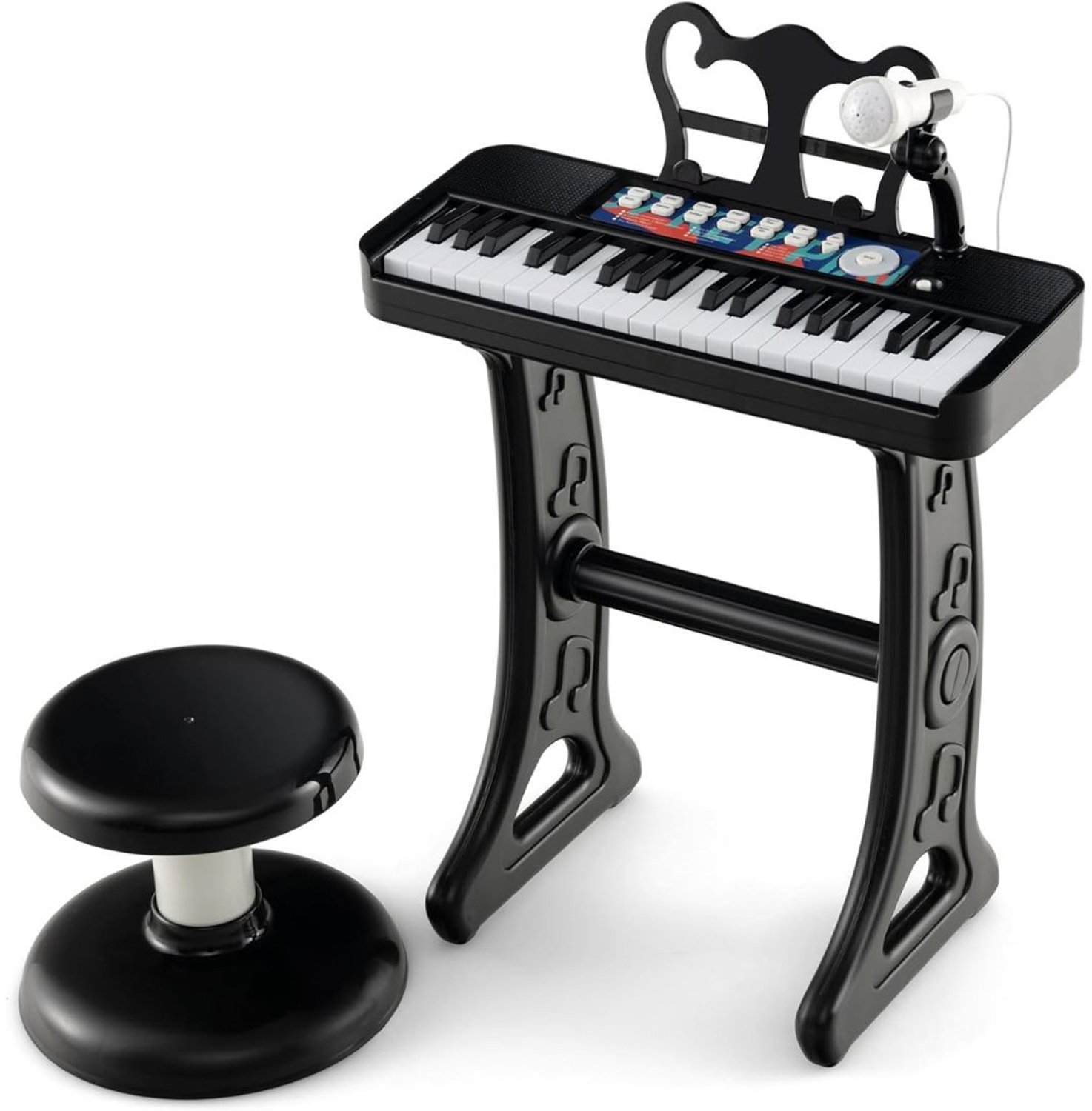Br@ndless Kinder Piano - Kinderspeelgoed - Baby Keyboard - Zwart