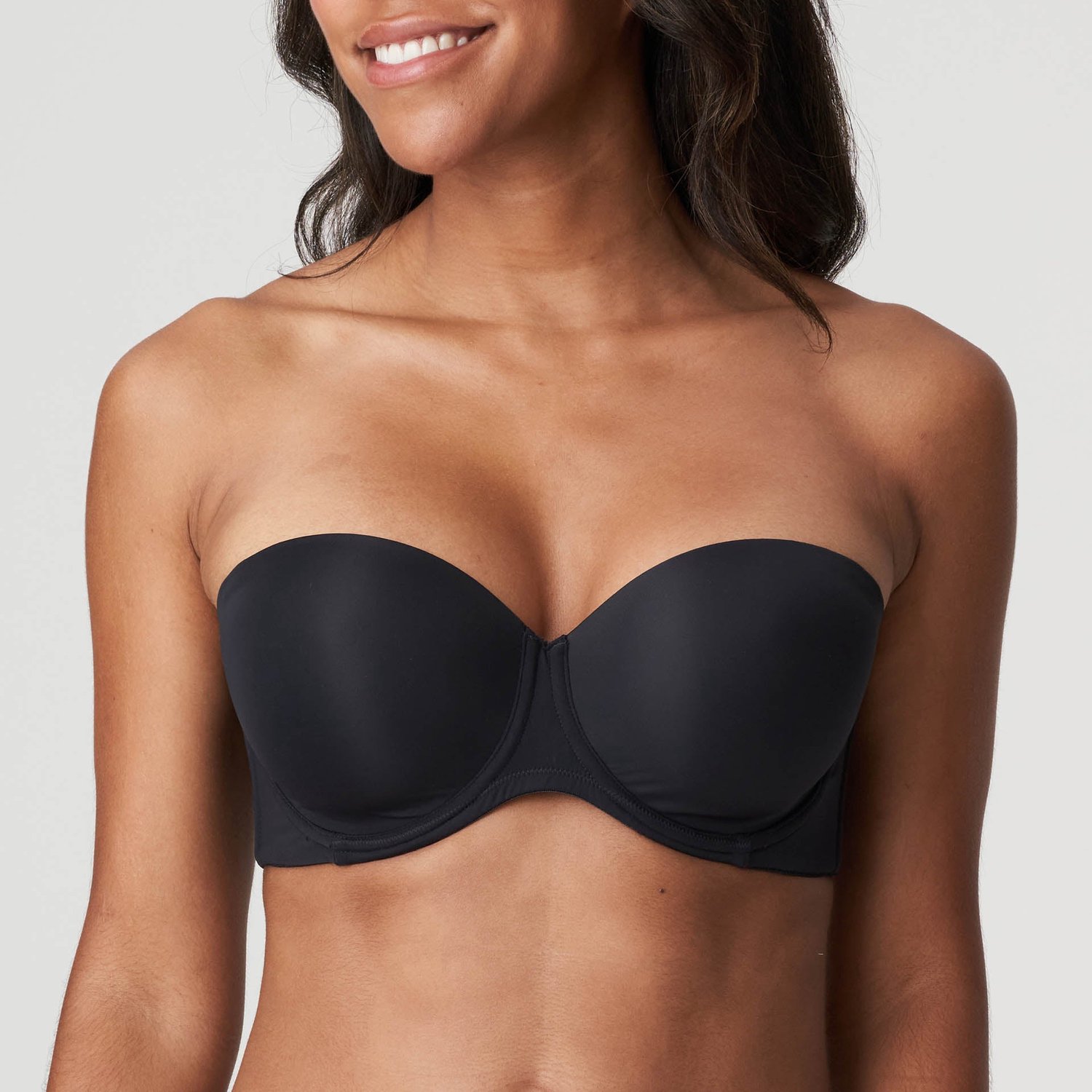 PrimaDonna Figuras Voorgevormde Strapless Bh 0263258 Charbon - maat EU 90D / FR Zwart