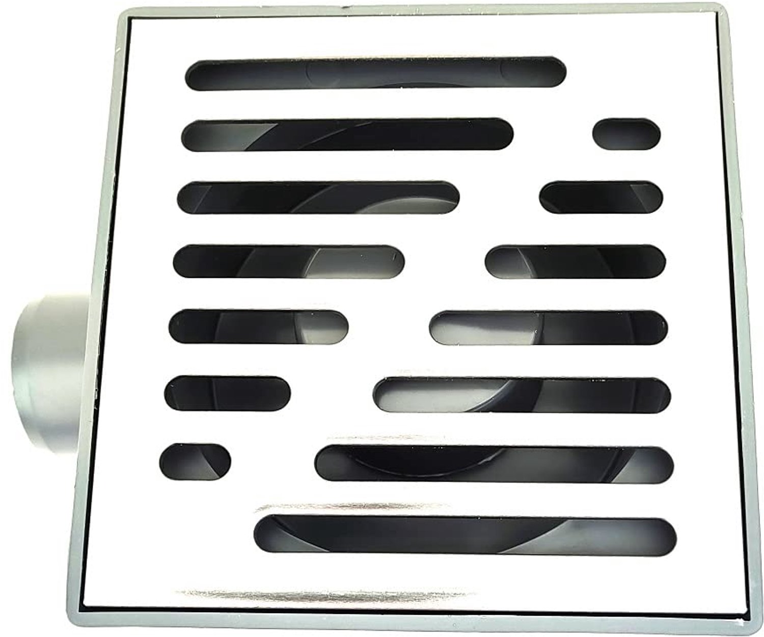 RVS Vloerputje 150x150mm Zijafvoer met Sifon en Geurafsluiter