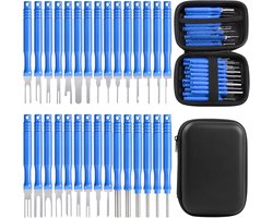 Complete Set van 30 Stuks Terminal Verwijderingsgereedschap, Pin Extractor en Depinning Tool voor Autosleutels en Elektronische Verbindingen
