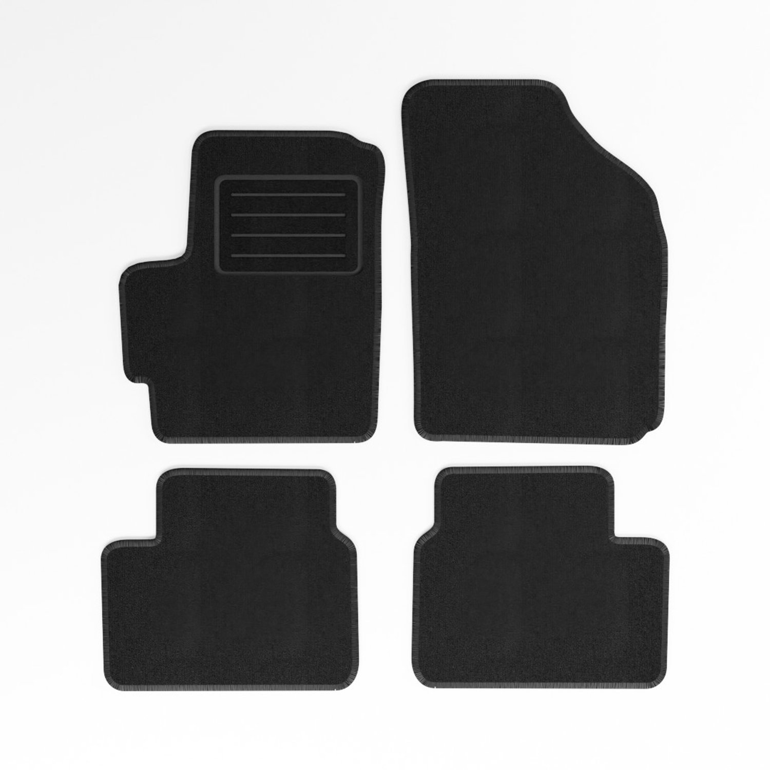 Mats4all | Naaldvilt automatten passend voor Chevrolet Matiz 2005-2010 | Antislip | Met versterking | 4-delig | Automatten | Mattenset
