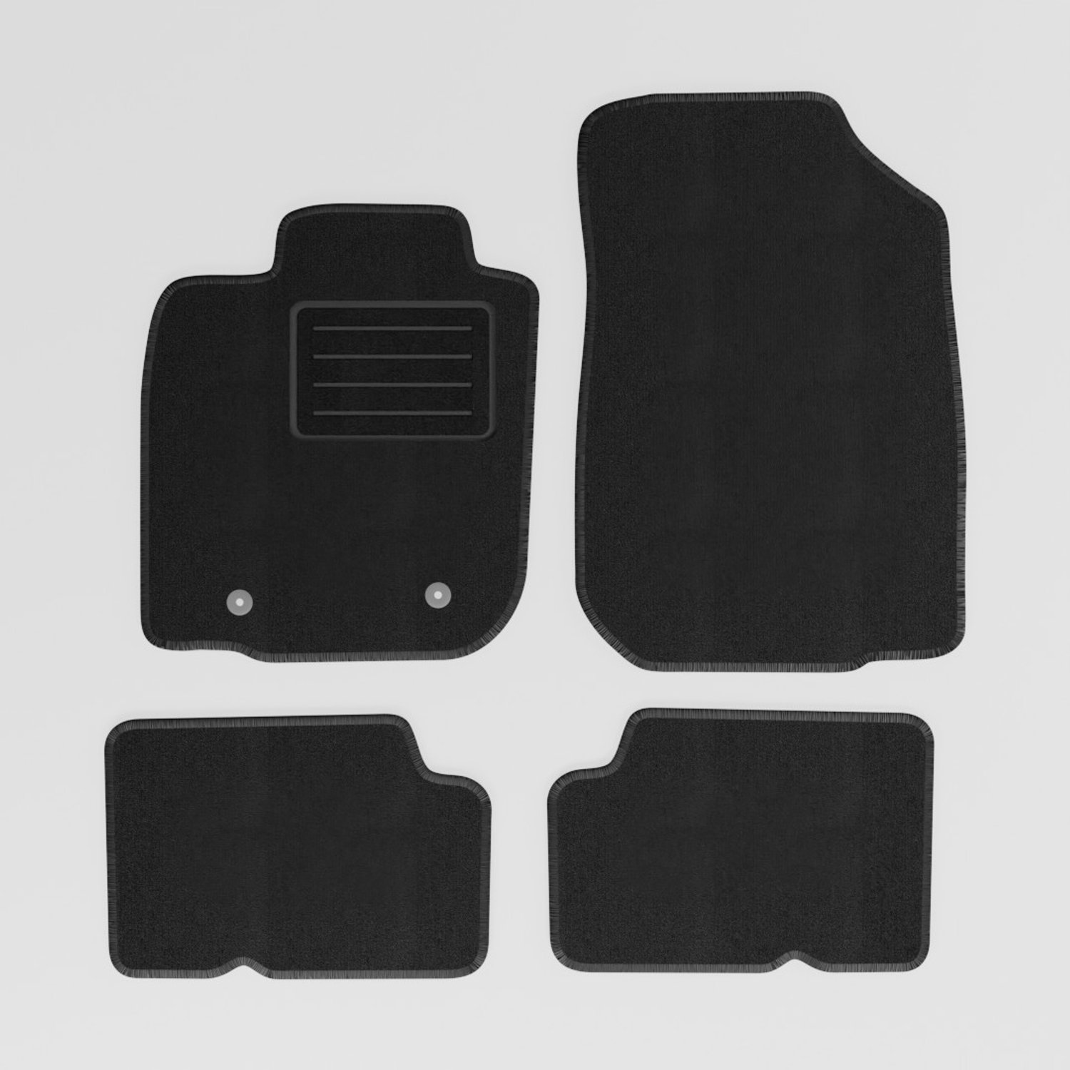 Mats4all | Naaldvilt automatten passend voor Dacia Duster 2x4 2010-2017 | Antislip | Met versterking | 4-delig | Automatten | Mattenset