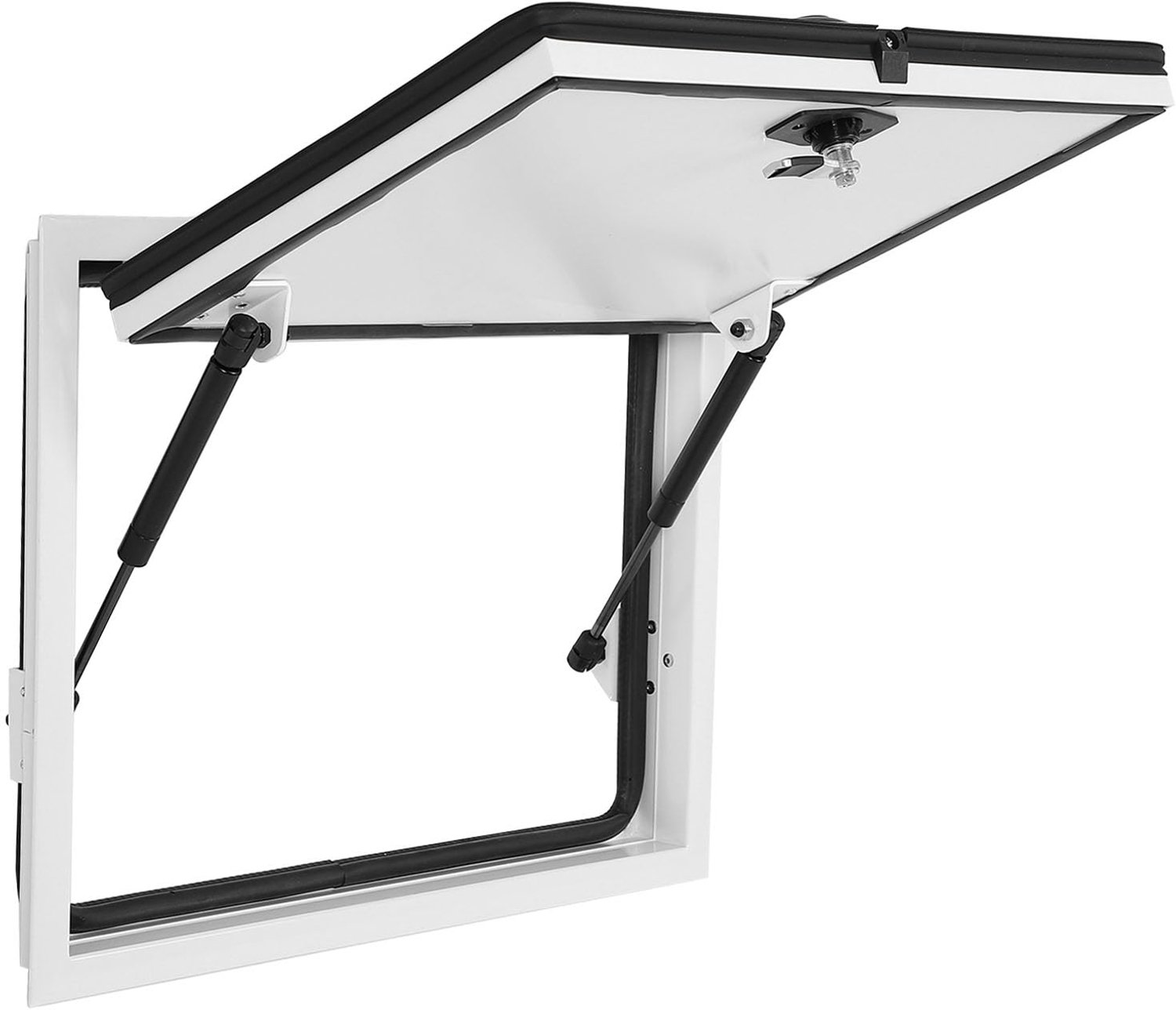 Opbergluik Aluminium - 20 x 12 Inch - Veiligheidslock - Geschikt voor Caravans - Motorhomes - Inclusief Sleutels en Bevestigingsmateriaal - Hatchdoor