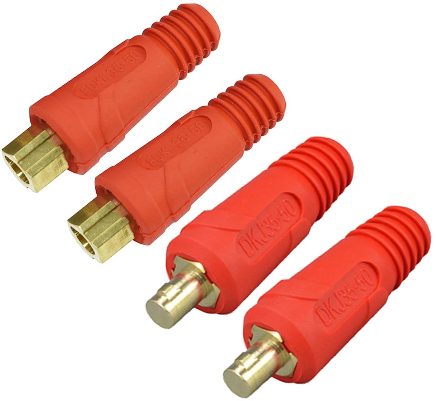 Set van 4 Dinse-stijl Snelsluitingen voor TIG Lasdraad 315Amp