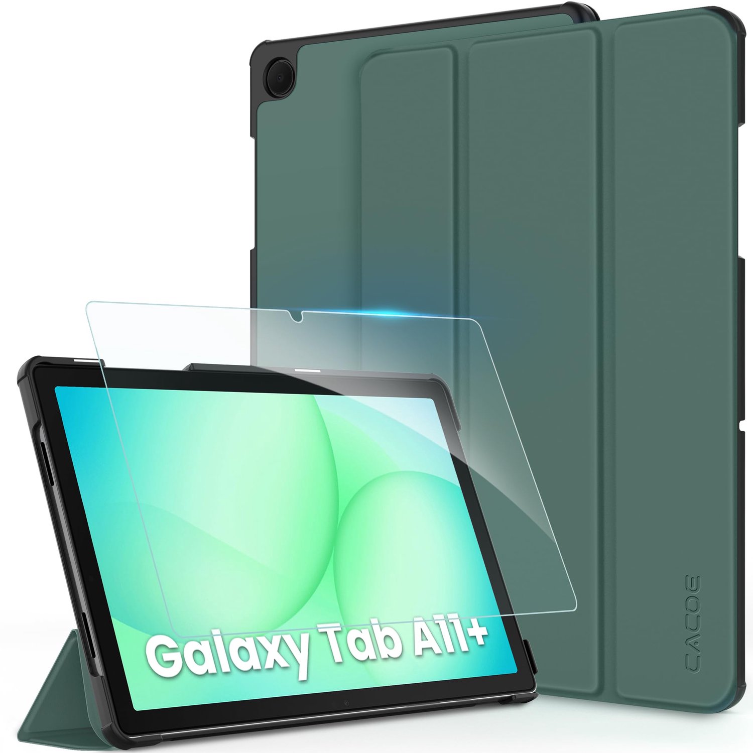 Hoes voor Samsung Galaxy Tab A11+/A9+ met Standaardfunctie en Auto Slaap/Wake, 11 Inch