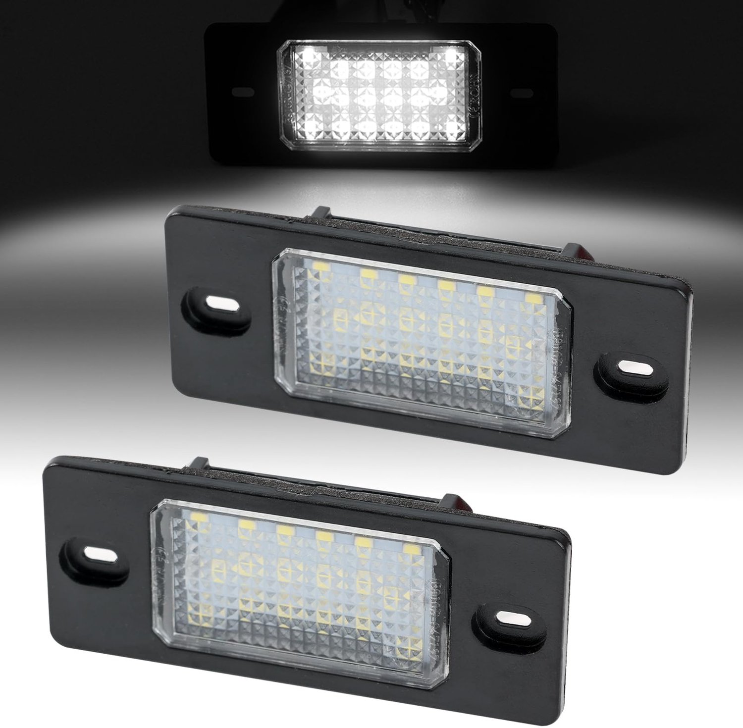 Set van 2 LED Nummerplaatverlichting voor Auto's