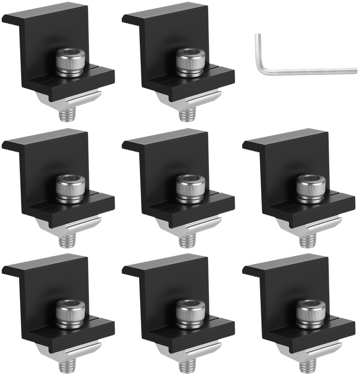 Set van 8 Solar Panel Bevestigingsklemmen