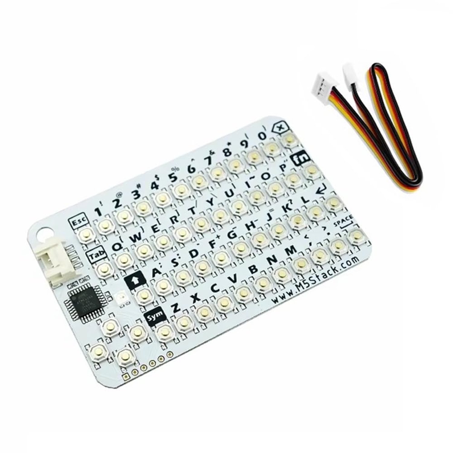 Mini QWERTY Toetsenbord met 50 Toetsen en RGB LED
